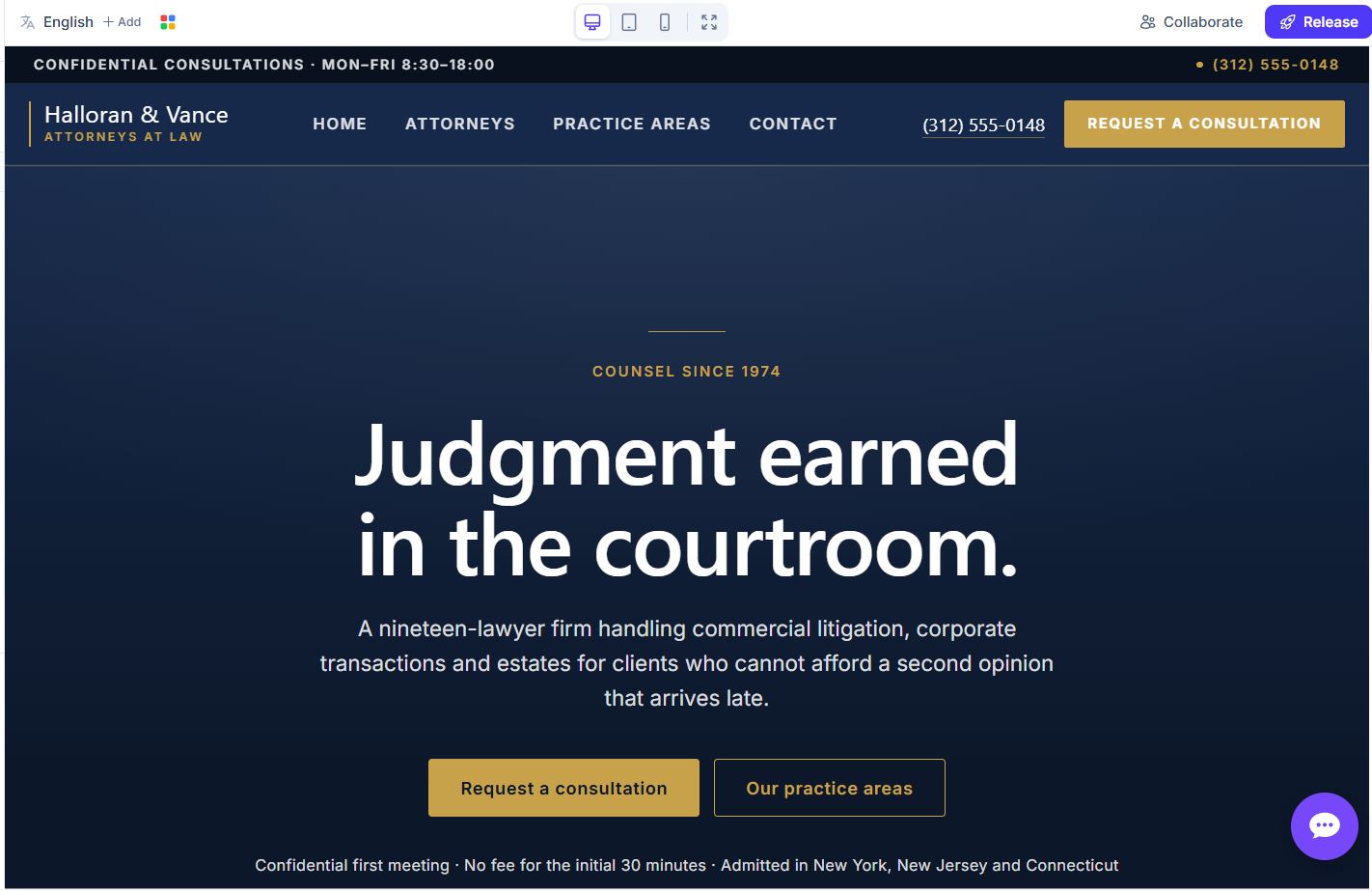 Generated page list and navigation structure for a new AI Page Up site